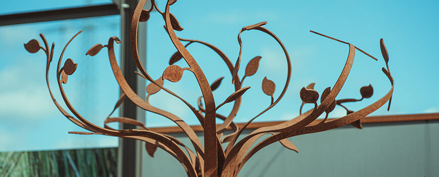Deko für den Garten: Unser Baum aus Cortenstahl